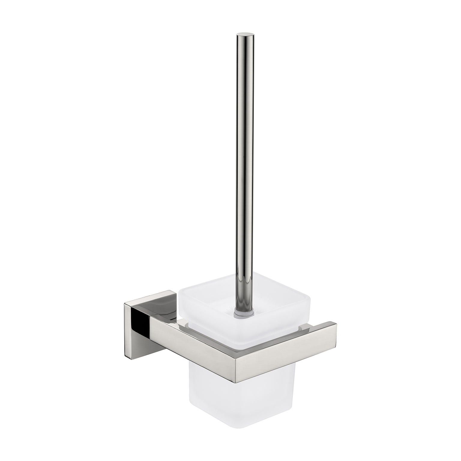 Traviano Vortex Glass Toilet Brush Set - Image 3