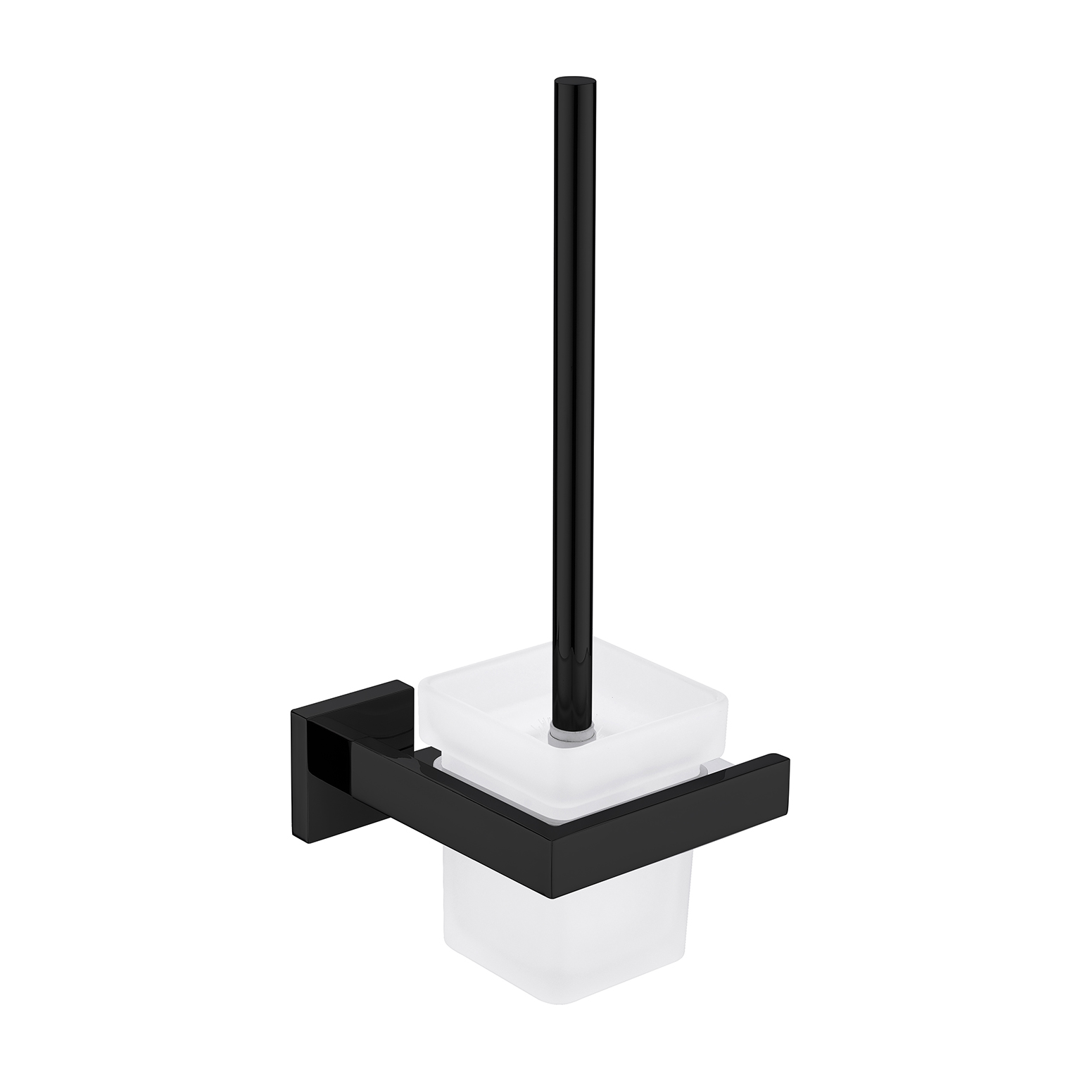 Traviano Vortex Glass Toilet Brush Set - Image 4